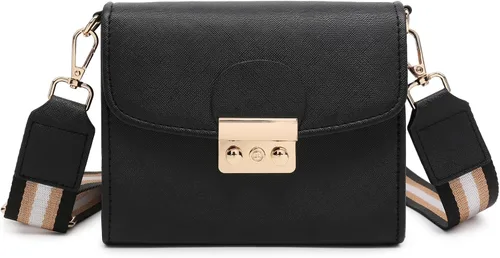 Miniatura 8 de Dasein Bolso cruzado pequeño para mujer, bolso de noche de diseñador, cartera clutch, bolso de mano para boda/baile de graduación/fiesta con doble