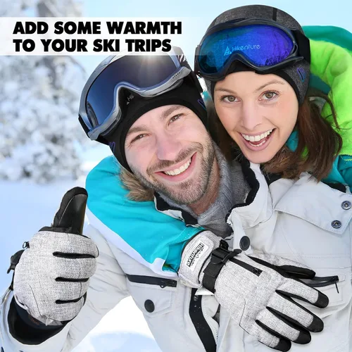 Miniatura 6 de Hikenture Ski Gloves Snow Gloves for Men&Women, 3M Thinsulate Waterproof Snowboard Gloves, Insulated Touchscreen Snowmobile Gloves for Cold Weather