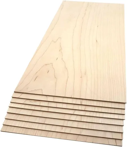 Miniatura 15 de Tablones de Madera Dura de Arce - Paquete de 2 Madera de Arce Dura para Manualidades de Madera Sin Terminar - 1/8'' (3mm) Madera Dura 100% Pura