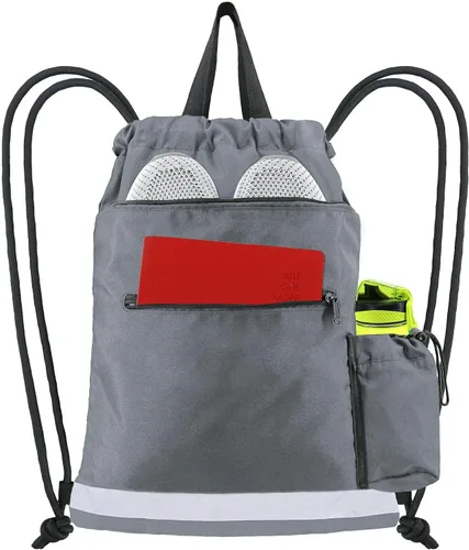 Mochila con cordón para gimnasio, bolsa deportiva para natación, mujeres y hombres, bolsa de entrenamiento con cordón trasero para fútbol, equipo de