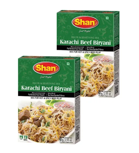 Miniatura 102 de Shan Korma Recipe and Seasoning Mix 1.76 oz (50g) - Spice Powder for Traditional Meat in Yogurt Sauce - Suitable for Vegetarians - Airtight Bag in a