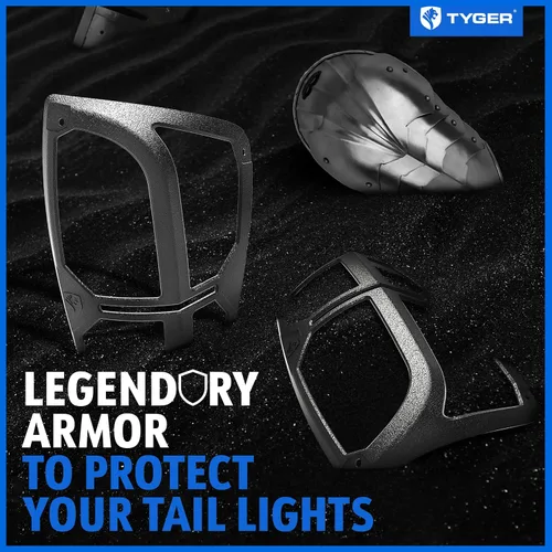 Miniatura 4 de Tyger Auto Pauldrons - Fundas protectoras de luz trasera de aleación de aluminio fundido de alta calidad compatibles con Toyota Tacoma 2016-2023