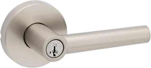 Miniatura 16 de Kwikset Milan - Manija de puerta de paso interior, palanca para puertas de armario y pasillo, manija reversible sin bloqueo, níquel satinado