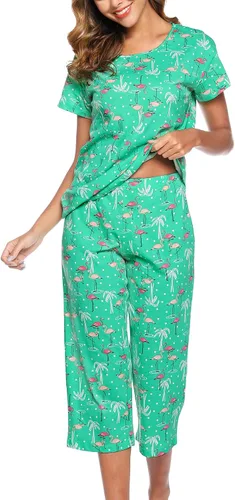 Miniatura 3 de ENJOYNIGHT - Juego de pijama con pantalones capri para mujer