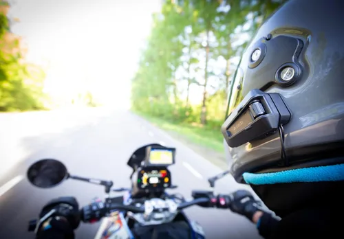 Miniatura 5 de Cardo PACKTALK PRO - Sistema de comunicación para casco de motocicleta, detección de choques, encendido/apagado automático, montaje de aire