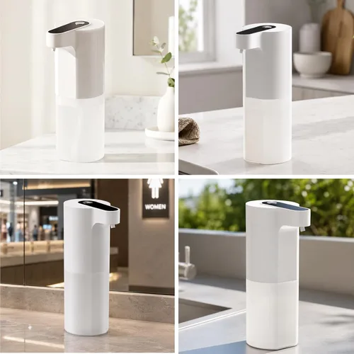 Miniatura 7 de Dispensador automático de jabón sin contacto, dispensador de jabón líquido y espumoso, dispensador de jabón de manos inteligente recargable por USB