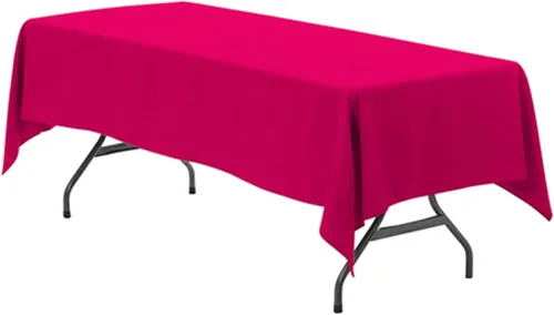 Miniatura 68 de Your Chair Covers - Mantel rectangular de poliéster de 90 x 132 pulgadas, color morado, mantel de boda sin costuras de alta calidad para mesas