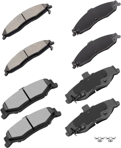 Miniatura 28 de CCIyu Juego de pastillas de freno de cerámica delanteras y traseras D882/D883 para Buick Rainier (2004-2005), Chevrolet SSR (2003-2005), Chevrolet