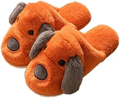 Pantuflas cálidas y acogedoras de algodón para mujer para interiores para el hogar Antideslizantes Cálidos Zapatos De Confinamiento Dibujos Animados