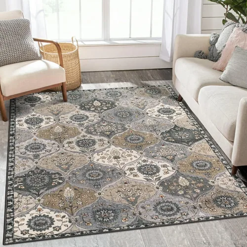 Miniatura 36 de Lahome - Alfombra de marroquí tejida, alfombra para cocina, pasillo, antideslizante, pasillo para entrada, pasillo de lavadero, dormitorio, 274 x