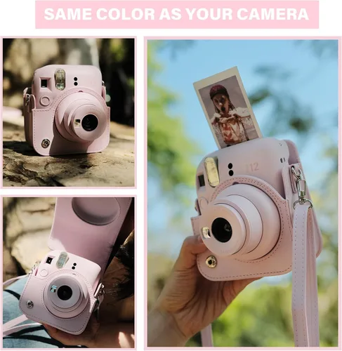 Miniatura 4 de Rieibi Funda de cámara compatible con Fuji Instax Mini 12 - MINI 12 - Funda de transporte para cámara instantánea Fujifilm Instax Mini 12 - Funda
