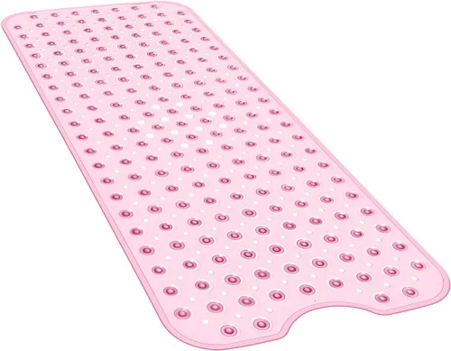 Miniatura 18 de YINENN Tapete de ducha para bañera de 40 x 16 pulgadas, antideslizante y extragrande, tapete para bañera con ventosas, lavable a máquina