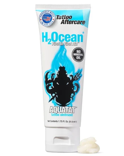 H2Ocean Aquatat - Ungüento curativo para tatuajes, crema para cuidado posterior del tatuaje para suministros de tatuajes, ungüento para el cuidado