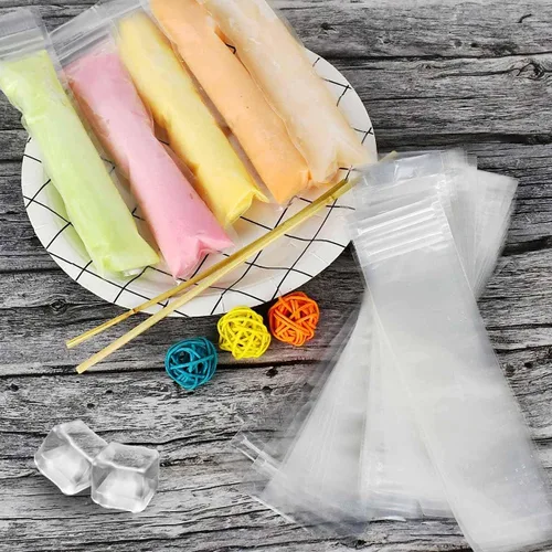 Miniatura 7 de Paquete de 60 bolsas de moldes de hielo y embudo desechables para moldes de hielo para congelar, palitos de yogur, jugo, frutas, dulces, batidos
