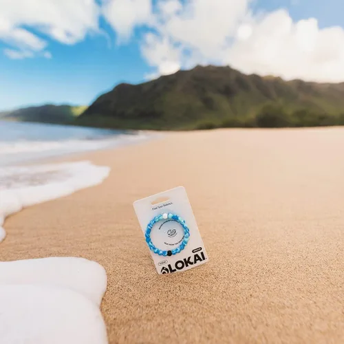 Miniatura 4 de Lokai Pulseras hawaianas de cuentas de silicona para mujeres y hombres, la colección Surf Ohana Beach Jewelry Pulsera de cuentas de moda