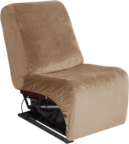 Miniatura 30 de Jonuiony Fundas para sofá reclinable de 5 plazas, funda para sofá reclinable en forma de U, fundas elásticas de terciopelo para sofá modular para 5