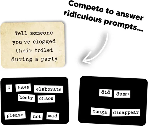 Miniatura 2 de Ransom Notes Edición para parejas - El ridículo juego de fiesta con imán de palabras, más de 3 jugadores