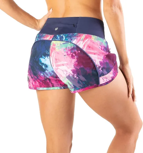 Miniatura 4 de Tough Mode - Pantalones cortos para mujer, ligeros, con forro de malla, 3 pulgadas, bolsillo con cremallera, para hacer ejercicio, correr