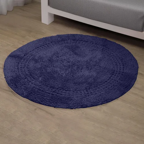 Miniatura 96 de Home Weavers Classy - Juego de alfombras de baño 100 % algodón, decoración de baño, lavable, extrasuave y absorbente, tapete de cocina, juego de Aqua