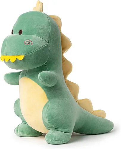 Animal de peluche de dinosaurio, lindo peluche de dinosaurio suave de 12 pulgadas, juguetes de peluche para niños y niñas, bebés y niños (verde)