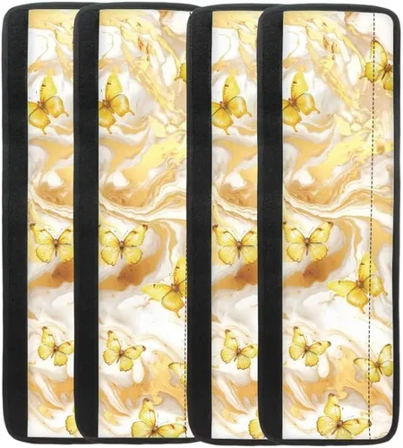 Miniatura 8 de Coldinair Fundas protectoras antideslizantes para manijas de puerta de refrigerador con estampado de mármol aguamarina, asas de decoración
