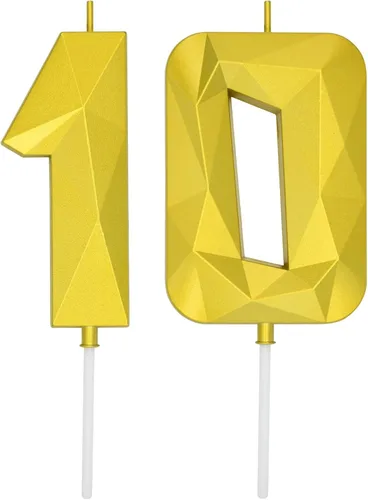 Miniatura 227 de DERVENTA Velas de cumpleaños con números grandes, 3D, color rosa, 3.7 pulgadas, decoración para tartas de fiesta, 1 pieza (número 3 rosa)