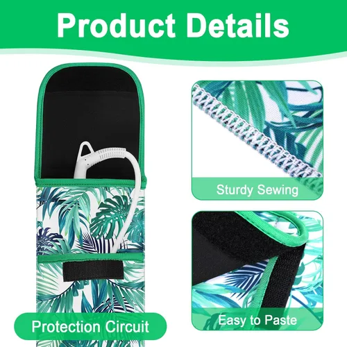 Miniatura 2 de Shappy 2 Piezas Funda de Viaje para Rizador Resistente al Calor Funda Porta Plancha Plana Manga de Neopreno Porta Alisador y Bolsa Plana