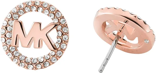 Miniatura 2 de Michael Kors - Aretes tipo dormilona de acero inoxidable con detalles de cristal