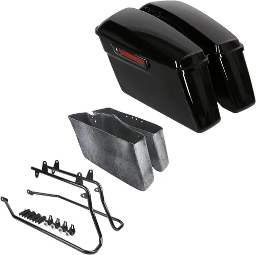 Miniatura 10 de TCT-MOTORPARTS Bolsa de sillín dura para alforja de conversión de hardware para Harley 2018-2025 Softail Fat Boy Breakout