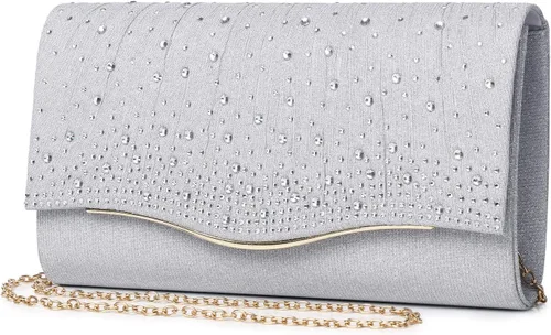 Bolsos de noche para mujer, con lentejuelas y purpurina para mujer, bolso de mano brillante, bolso formal para boda, fiesta, baile de graduación