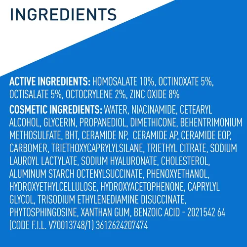 Miniatura 10 de CeraVe AM Loción hidratante facial con SPF 30, hidratante facial sin aceite con SPF, formulado con ácido hialurónico, niacinamida y ceramidas,