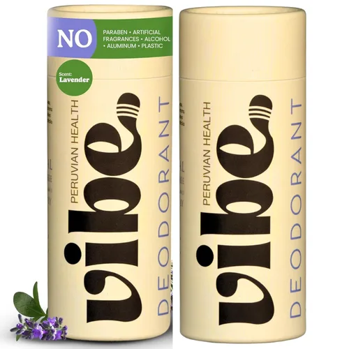 Desodorante sin aluminio para mujeres y hombres, paquete de 2, control de olores natural y de larga duración con aceite de coco orgánico y cera de