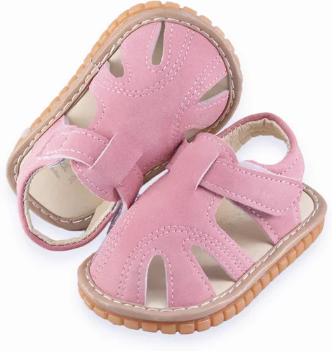 Miniatura 5 de WILLFUN Sandalias chirriantes de verano para bebé, niño, niña, suela de goma de primera calidad, puntera cerrada, antideslizantes, zapatos