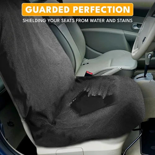 Miniatura 4 de EcoNour Toalla de Sudor Funda de Asiento de Coche con Almohadilla de Hombro para Cinturón Protector de Asiento Lavable para el Sudor, Comida