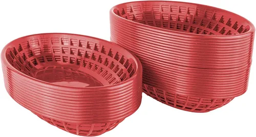 Miniatura 6 de Bear Paws - Cestas de comida - Cesta de plástico - Cestas de pan ovaladas - Cesta para servir - Cestas de restaurante - Bandeja de delicatessen