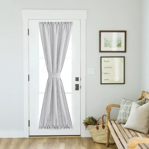 Miniatura 37 de NICETOWN - Cortinas transparentes para puerta de ventana, tratamiento de ventana lateral para puertas estrechas de vidrio/cocina/puerta delantera