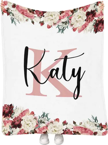 Miniatura 32 de Manta de bebé personalizada para niñas con nombre, manta de bebé personalizada con nombre, manta de envoltura floral para recién nacidos, niños