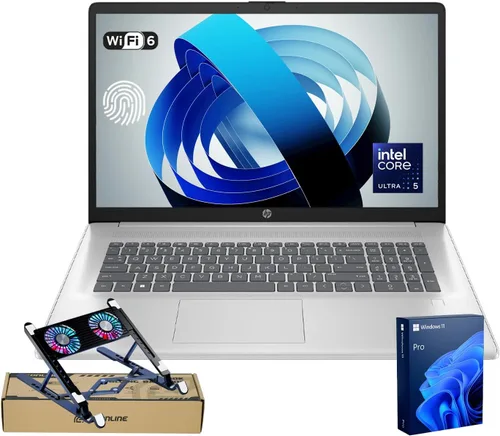 HP Portátil empresarial de 17,3 pulgadas, pantalla táctil, Intel Core Ultra 5 225U (> i7-1355U), 16 GB DDR5, SSD de 1 TB, huella digital, teclado
