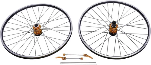 Miniatura 6 de DNYSYSJ Juego de ruedas de bicicleta de montaña de 27.5/29 pulgadas, ruedas de bicicleta de aleación de aluminio, freno de disco de llanta MTB Dorado