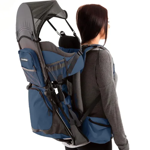 Miniatura 9 de Mochila portabebés para senderismo - Cómodo sistema de mochila portabebés/para niños pequeños con almohadilla para cambiar pañales, bolsillo aislado
