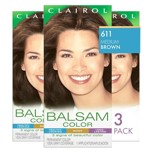 Miniatura 6 de Clairol Balsam - Tinte permanente para el cabello, color negro 618, paquete de 1 unidad 618 negro