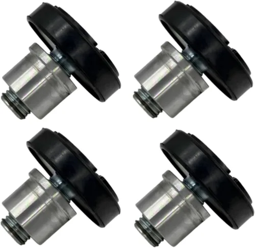 Miniatura 11 de 4pc 1.378 in almohadilla de elevación de coche bandeja de goma pies de elevación más almohadillas de pierna alta diámetro del eje