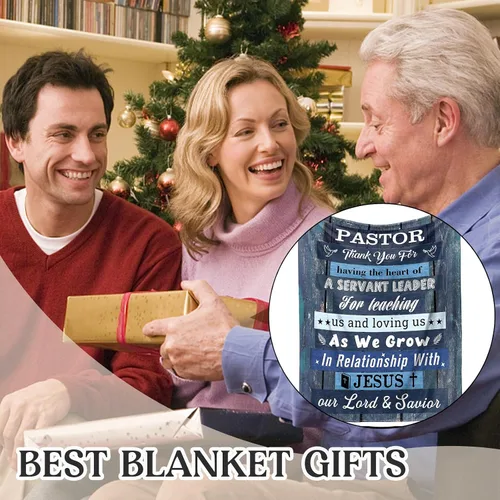 Miniatura 2 de Buioata Regalos de agradecimiento para pastores, regalos de manta para pastor, regalos para pastores para hombres, regalos de cumpleaños