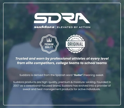 Miniatura 5 de Suddora Diadema de entrenamiento para hombres y mujeres, banda deportiva que absorbe la humedad, bandas de tela de rizo de algodón ligero