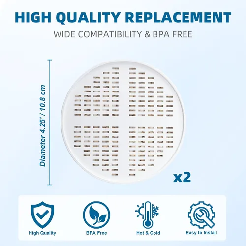 Miniatura 5 de Cartucho de repuesto de filtro de ducha con vitamina C + vitamina E + vitamina A para filtro de cabezal de ducha Aquahomegroup, 2 paquetes