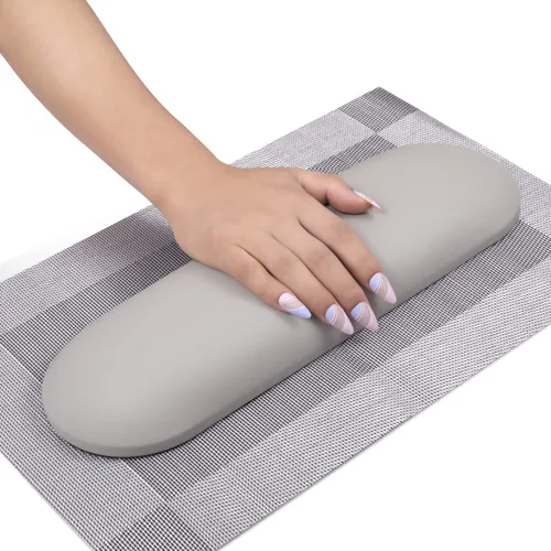 Miniatura 7 de Almohada y tapete para reposabrazos, cojín para manicura de salón de belleza, soporte de mano para manicurista con tapete para manicura profesional
