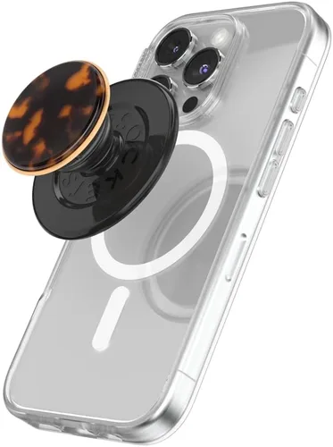 Miniatura 10 de PopSockets Agarre para teléfono con soporte magnético, parte superior intercambiable, sujeción segura para fundas MagSafe de iPhone, agarre