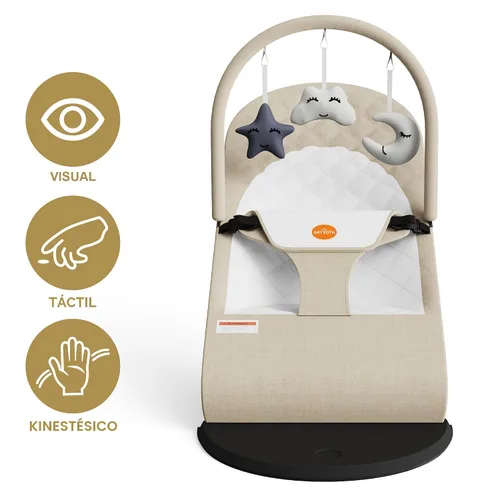 Miniatura 2 de Asiento Rebotador Portátil para Bebés para Infantes, 0-18 Meses, 3 Modos de Uso con Mecedora y Opciones Estacionarias, Silla Ergonómica