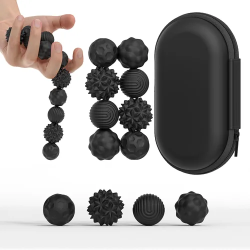 Miniatura 7 de Bolas Magnéticas de Silicona Juguete Fidget para Adultos, Bolas de Imanes de Silicona Suave, 2PCS Extra Grandes de 40.5mm Juguetes Sensoriales