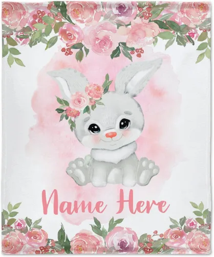 Miniatura 15 de Manta personalizada con nombre, suave, acogedora y ligera, con nombre para sofá o cama, regalo personalizado, unisex, tamaño XS, 40 x 30 pulgadas